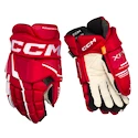 Gants de hockey CCM Tacks XF PRO Red/White Junior 11 pouces