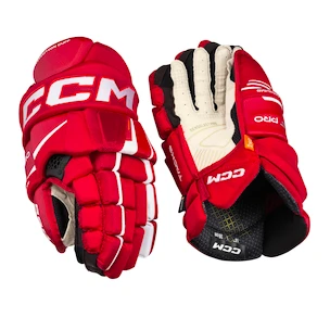 Gants de hockey CCM Tacks XF PRO Red/White Junior