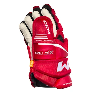 Gants de hockey CCM Tacks XF PRO Red/White Junior