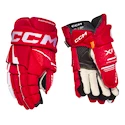 Gants de hockey CCM Tacks XF Red/White Junior 10 pouces