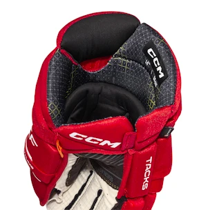 Gants de hockey CCM Tacks XF Red/White Junior