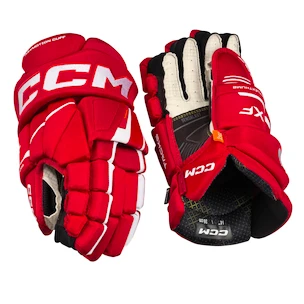 Gants de hockey CCM Tacks XF Red/White Junior