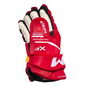 Gants de hockey CCM Tacks XF Red/White Senior