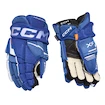 Gants de hockey CCM Tacks XF Royal/White Junior