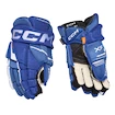 Gants de hockey CCM Tacks XF Royal/White Senior