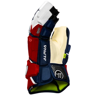 Gants de hockey Warrior Alpha LX2 Navy/Red/White Senior