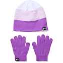 Gants fille Under Armour  Beanie Glove Combo purple