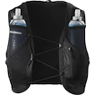 Gilet de course Salomon  Active Skin 8 Black/Metal