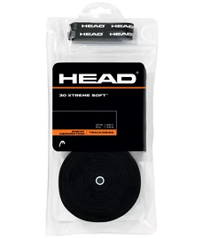 Grip tape supérieur Head Head Xtreme Soft Black (30 Pack)