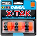 Grip tape supérieur Karakal  X-Tak Overgrip 3er Orange