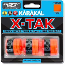 Grip tape supérieur Karakal X-Tak Overgrip 3er Orange