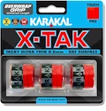 Grip tape supérieur Karakal  X-Tak Overgrip 3er Red