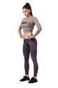 Haut pour femme Nebbia Hero Sporty Hero crop top long sleeve mocha