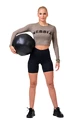 Haut pour femme Nebbia Hero Sporty Hero crop top long sleeve mocha