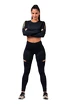 Haut pour femme Nebbia Honey Bunny Crop Top 821 black