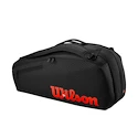 Housse de raquettes Wilson  Clash V3 6PK Racquet Bag Black/Infrared