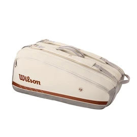 Housse de raquettes Wilson Roland Garros 2025 Super Tour 9PK Cream/Clay