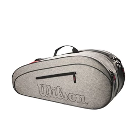 Housse de raquettes Wilson Team 6 PK Heather Grey