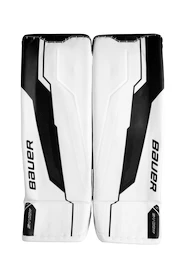 Jambières de gardien de but Bauer Supreme Shadow White/Black Senior