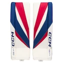 Jambières de gardien de but CCM Axis F5 White/Red/Blue Junior