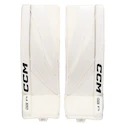 Jambières de gardien de but CCM Axis F5 White/White Junior 26 + 1 pouce