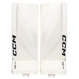 Jambières de gardien de but CCM Axis F9 White/White Intermediate