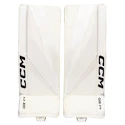 Jambières de gardien de but CCM Axis F9 White/White Intermediate 30 + 1 pouce