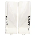 Jambières de gardien de but CCM Axis F9 White/White Intermediate 32 + 1 pouce