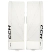 Jambières de gardien de but CCM Axis XF White/White Senior 34 + 1 pouce