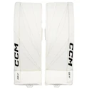 Jambières de gardien de but CCM Axis XF White/White Senior 34 + 1 pouce