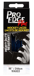 Lacets de hockey cirés Sportstape  Solid Red Double Tracer Waxed Lace 70S Blue