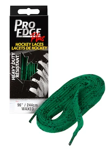 Lacets de hockey cirés Sportstape  Solid Red Double Tracer Waxed Lace 70S Green