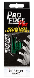 Lacets de hockey cirés Sportstape  Solid Red Double Tracer Waxed Lace 70S Green