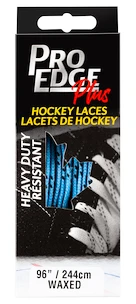 Lacets de hockey cirés Sportstape  Solid Red Double Tracer Waxed Lace 70S Powder Blue  183 cm