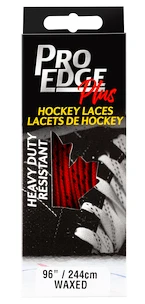 Lacets de hockey cirés Sportstape  Solid Red Double Tracer Waxed Lace 70S Red