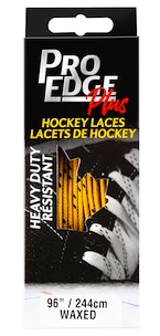 Lacets de hockey cirés Sportstape  Solid Red Double Tracer Waxed Lace 70S Yellow