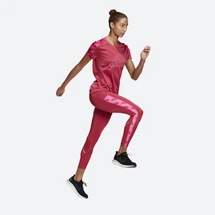 Leggings pour femme adidas Own The Run Celebration Running Long Pink