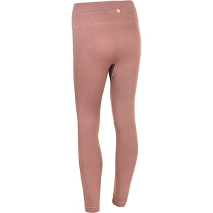 Leggings pour femme Endurance  Flow Ribbed Seamless Tights Burnt Rose L/XL