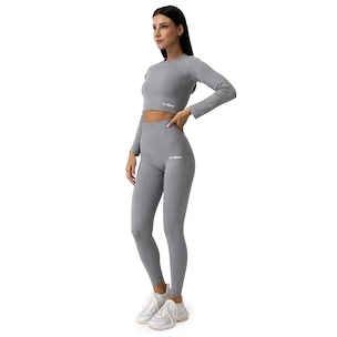 Leggings pour femme GymBeam  FLO Ribbed Leggings Grey XL