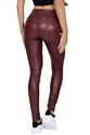 Leggings pour femme Hugz Jeans  Wine Faux Leather Biker High Waist