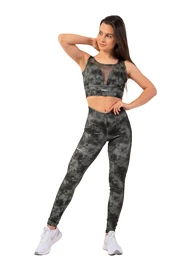 Leggings pour femme Nebbia EKO leggings „Breathe“ mesh 400 camo green