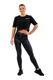Leggings pour femme Nebbia Glossy look Bubble Butt leggings high waist 586 black