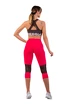 Leggings pour femme Nebbia  High-Waist ¾ Length Sporty Leggings 406 pink