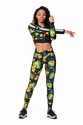 Leggings pour femme Nebbia  High-waist performance leggings 567 jungle green