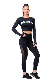 Leggings pour femme Nebbia Mesh leggings high waist black