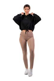 Leggings pour femme Nebbia Organic Cotton Ribbed High Waist Leggings 405 brown