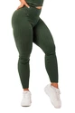 Leggings pour femme Nebbia  Organic Cotton Ribbed High Waist Leggings 405 dark green