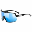 Lunettes de sport Uvex  Sportstyle 235 P Black Mat/ Mir.Blue