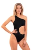 Maillot de bain Nebbia  One Shoulder Asymmetrical Monokini 459 Black