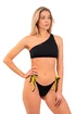 Maillot de bain Nebbia  One Shoulder Bandeau Bikini Top 448 Black